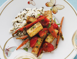 Wild Rice With Glazed Carrots and Tofu Recipe Wild Rice With Glazed Carrots and Tofu Recipe