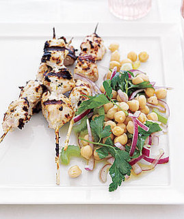 Chicken Kebabs With Chickpea Salad Recipe Chicken Kebabs With Chickpea Salad Recipe