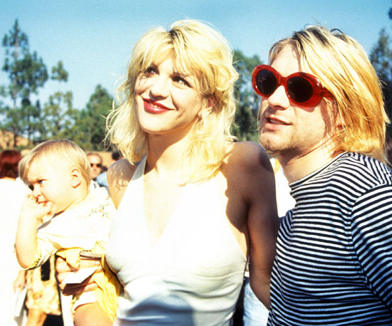 Courtney Love and Kurt Cobain brought their young daughter Frances Bean to the red carpet in 1993.
Courtney Love and Kurt Cobain brought their young daughter Frances Bean to the red carpet in 1993.