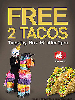 2 Free Jack in the Box Tacos Today, Nov. 16, 2010 2 Free Jack in the Box Tacos Today, Nov. 16, 2010