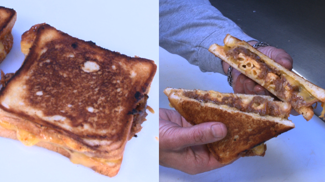 Get the Cheesy Mac and Rib Melt Recipe From LA's Grilled Cheese Truck