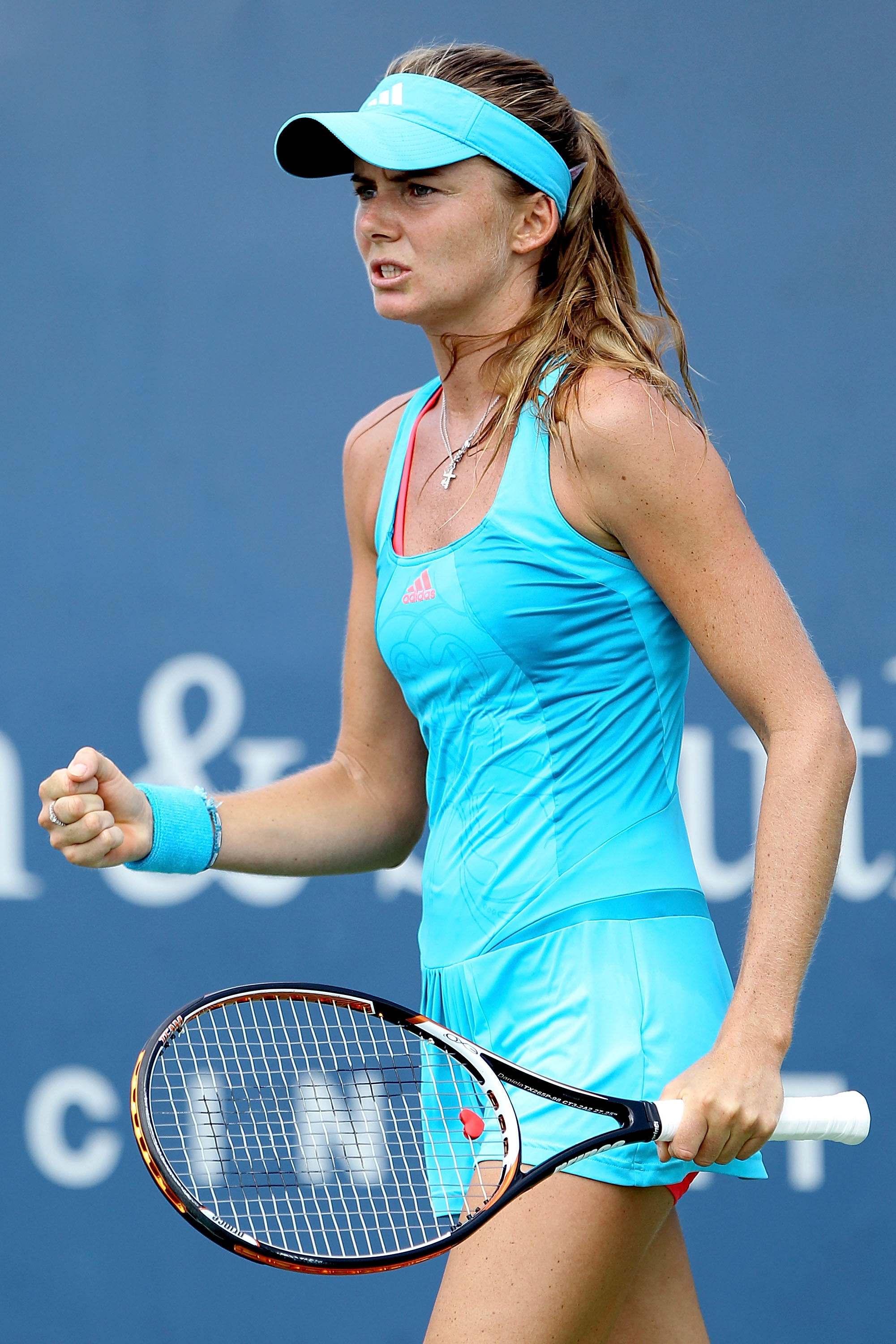 Daniela Hantuchova Celebrates Match Point During The Western And The Most Iconic And Stylish