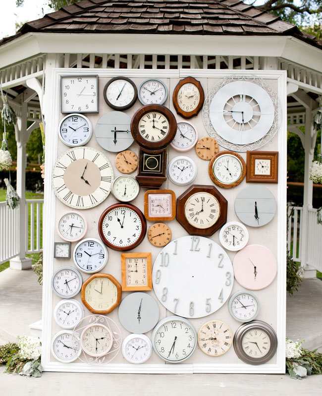 For a fun, whimsical twist, try creating a unique backdrop with found objects or a specific item that means something to you as a couple.
Photo by Focus Photography via Green Wedding Shoes
For a fun, whimsical twist, try creating a unique backdrop with found objects or a specific item that means something to you as a couple.
Photo by Focus Photography via Green Wedding Shoes