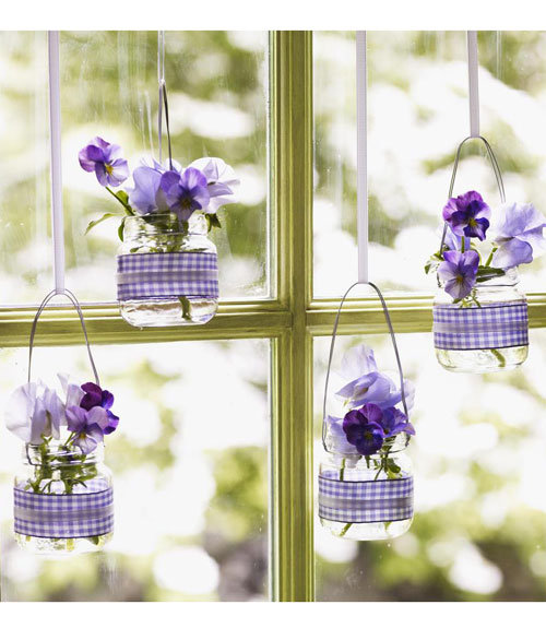 For Any Day Upcycling: Hanging Baby-Food Jar Vases For Any Day Upcycling: Hanging Baby-Food Jar Vases