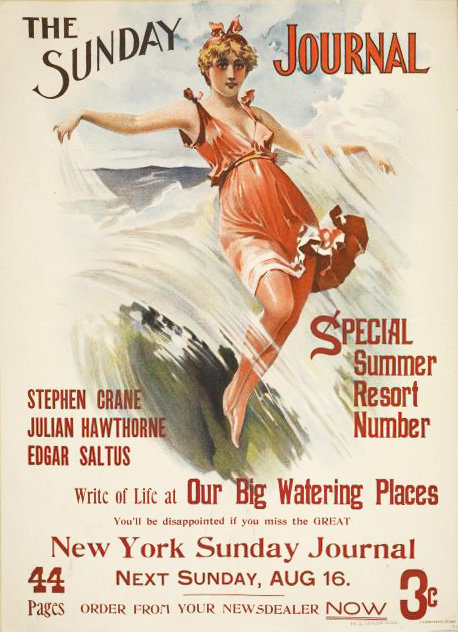 Is she surfing without a surfboard?
Is she surfing without a surfboard?