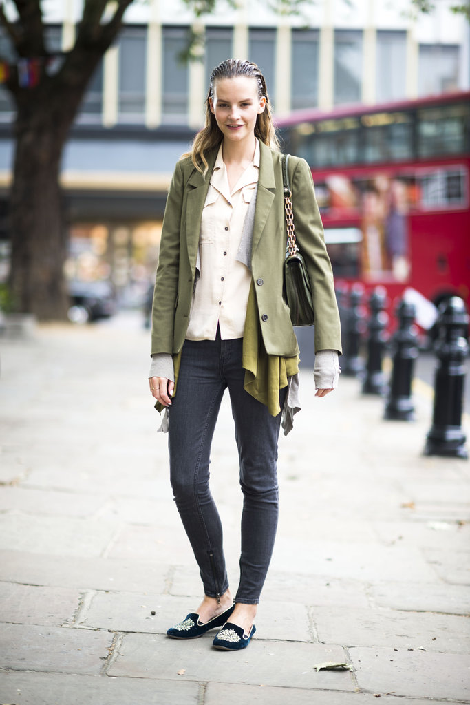 Swapping in a pair of velvet smoking slippers is a surefire way to give your look a taste of Fall in a flash.
Source: Adam Katz Sinding
Swapping in a pair of velvet smoking slippers is a surefire way to give your look a taste of Fall in a flash.
Source: Adam Katz Sinding