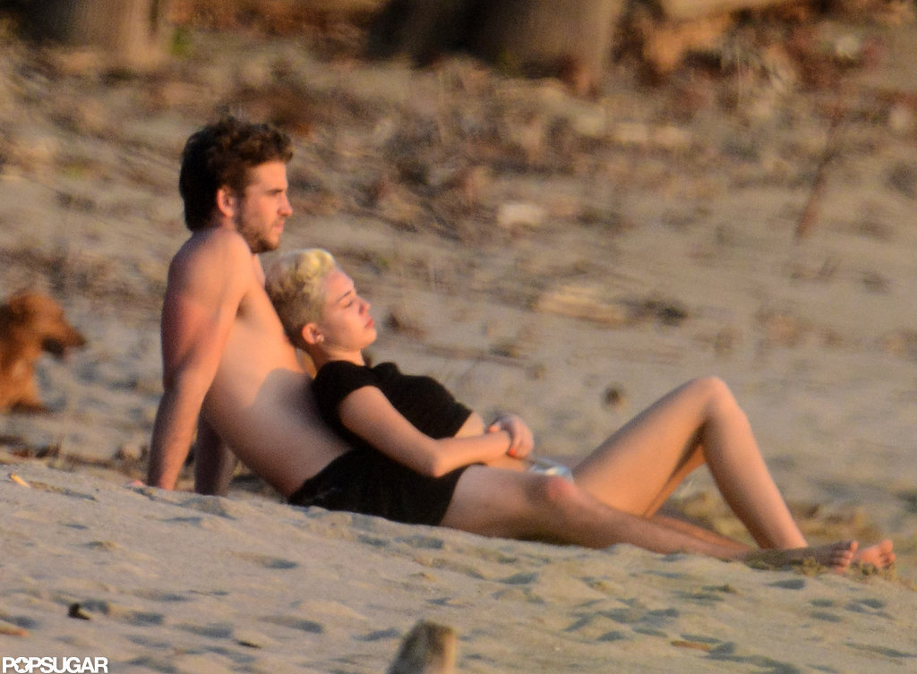 Miley Cyrus and Liam Hemsworth watched the sunset in Costa Rica while vacationing in January 2013.
Miley Cyrus and Liam Hemsworth watched the sunset in Costa Rica while vacationing in January 2013.