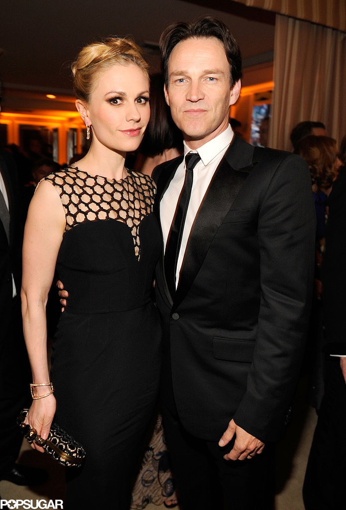 Anna Paquin and Stephen Moyer both donned black for the special Oscars afterparty in Hollywood on Sunday.
Anna Paquin and Stephen Moyer both donned black for the special Oscars afterparty in Hollywood on Sunday.