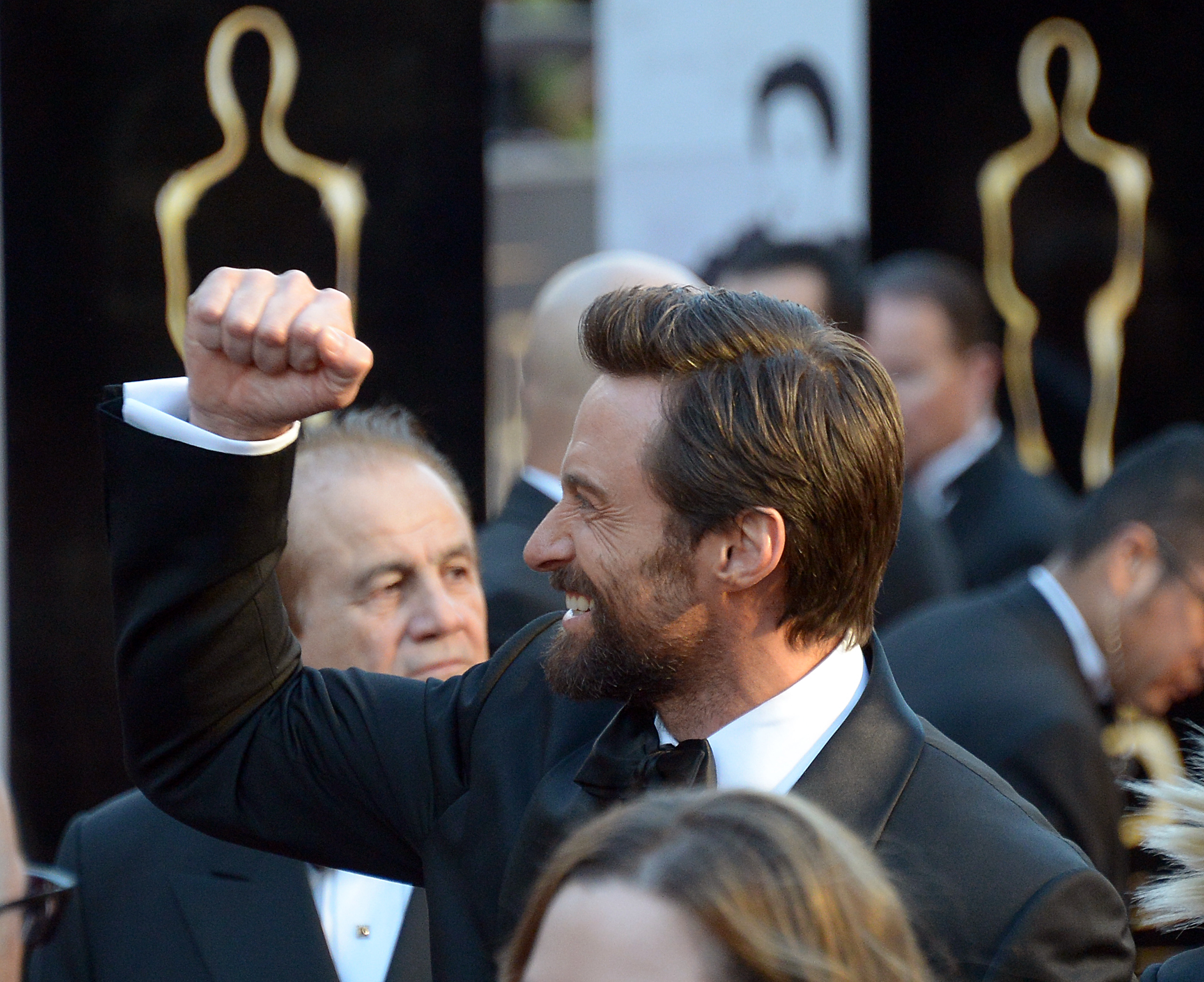 Best actor nominee Hugh Jackman was in a winning mood. The 30 Best