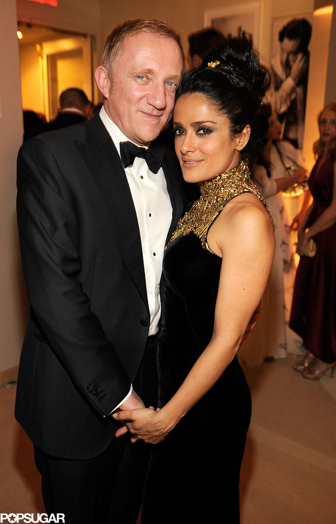 Fracois-Henri Pinault and Salma Hayek cozied up to one another at Vanity Fair's Oscar after-party.
Fracois-Henri Pinault and Salma Hayek cozied up to one another at Vanity Fair's Oscar after-party.