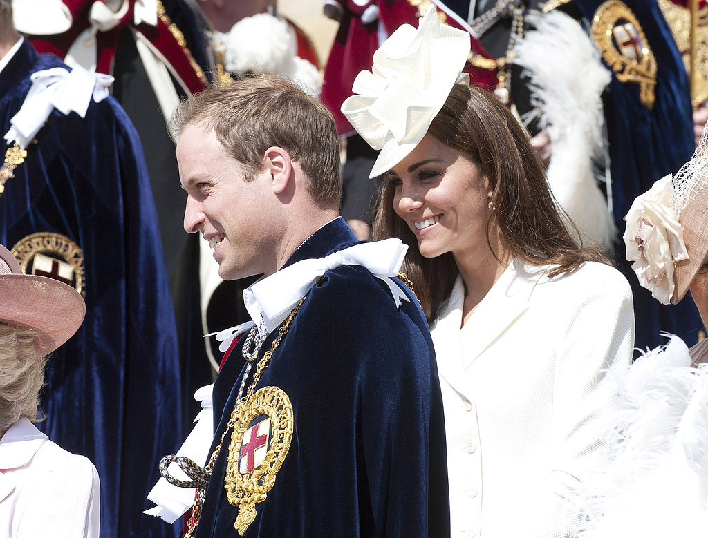 Kate Middleton and Prince William were in their finest for the June 2011 Order of the Garter Service in Windsor.
Kate Middleton and Prince William were in their finest for the June 2011 Order of the Garter Service in Windsor.