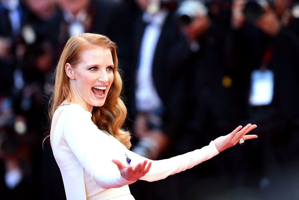 Jessica Chastain welcomed the crowd and photographers at the Cleopatra premiere on Tuesday in Cannes.
Jessica Chastain welcomed the crowd and photographers at the Cleopatra premiere on Tuesday in Cannes.