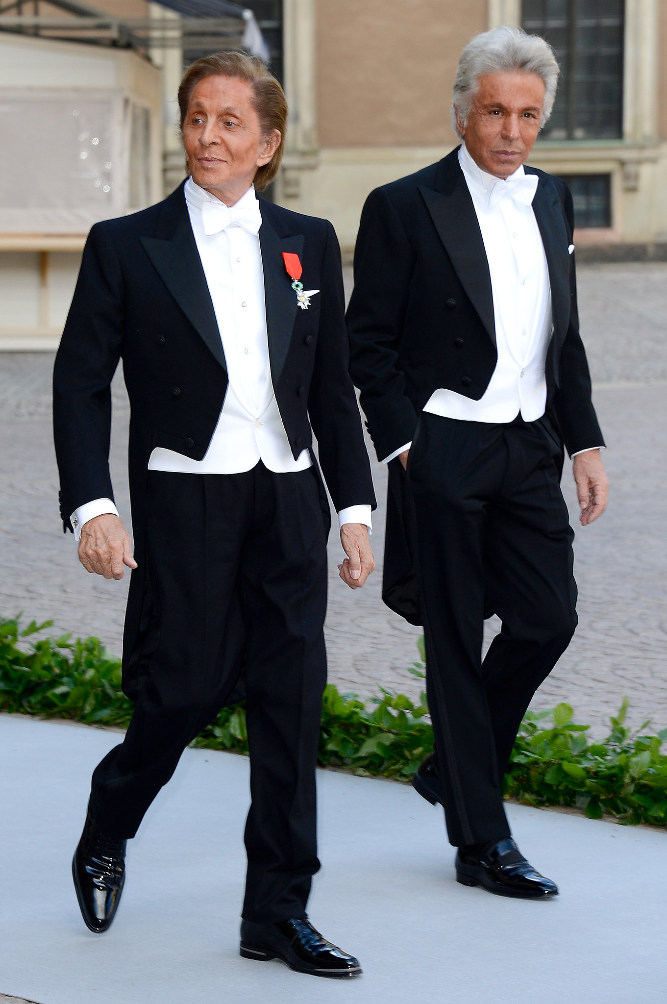 Valentino and his partner, Giancarlo Giammetti, attended the wedding