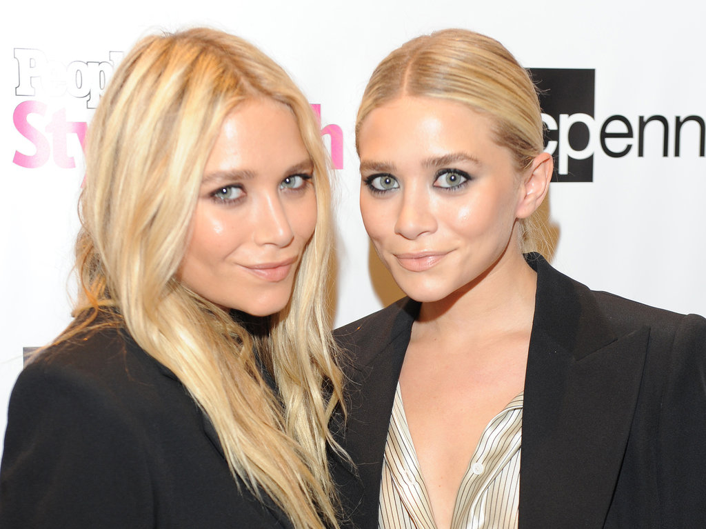 Later in 2011, the two were out celebrating Fashion's Night Out with light blond hair. Mary-Kate stuck to her signature waves, while Ashley went with a sleek updo.
Later in 2011, the two were out celebrating Fashion's Night Out with light blond hair. Mary-Kate stuck to her signature waves, while Ashley went with a sleek updo.