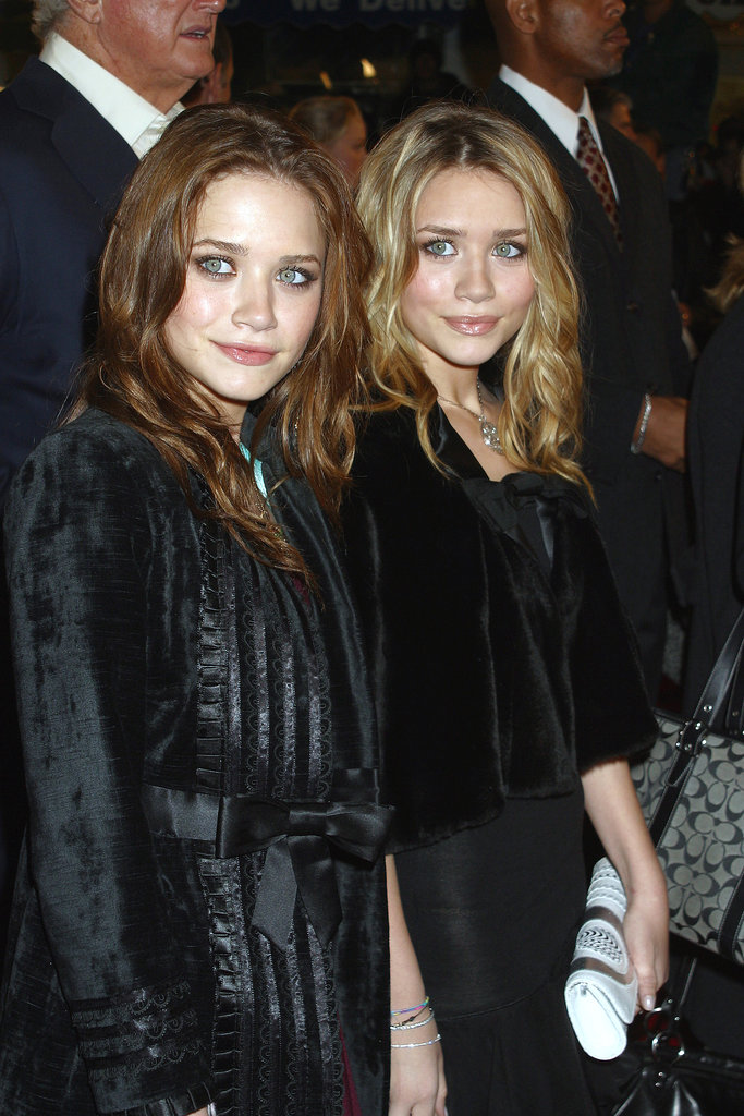 At The Last Samurai's premiere in 2003, Mary-Kate showed off a brunette mane, while Ashley went for blond.
At The Last Samurai's premiere in 2003, Mary-Kate showed off a brunette mane, while Ashley went for blond.