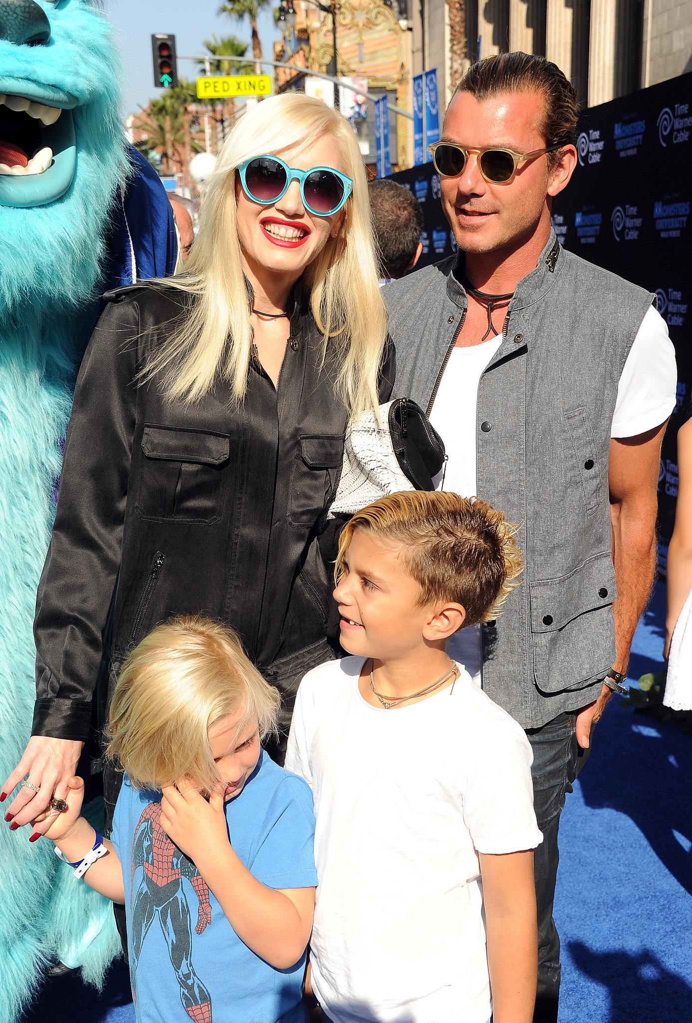 Gwen Stefani and Gavin Rossdale took their kids to the premiere of