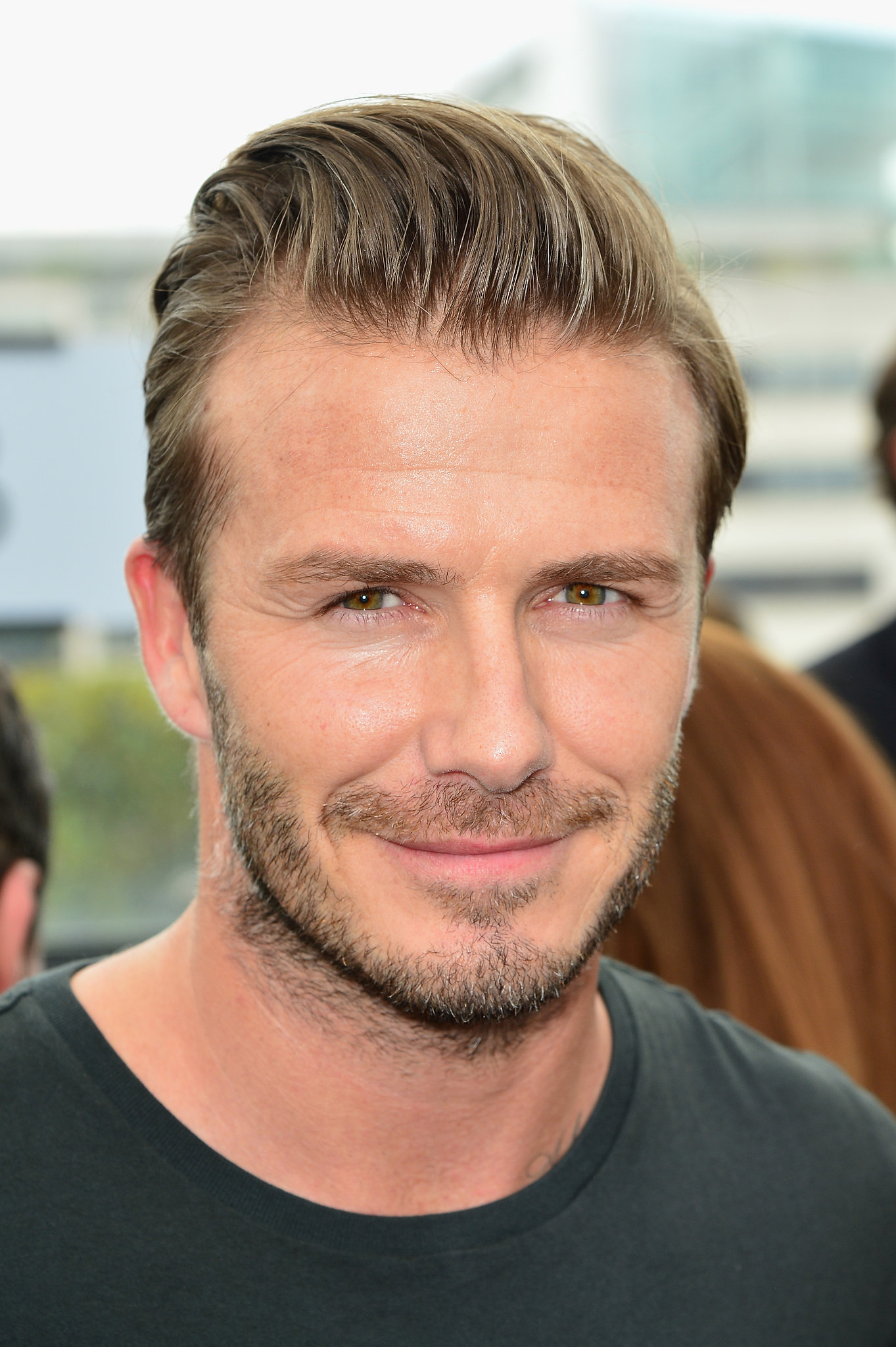 David Beckham Showed Off New Stubble Is David Beckham Growing A Beard Popsugar Celebrity 