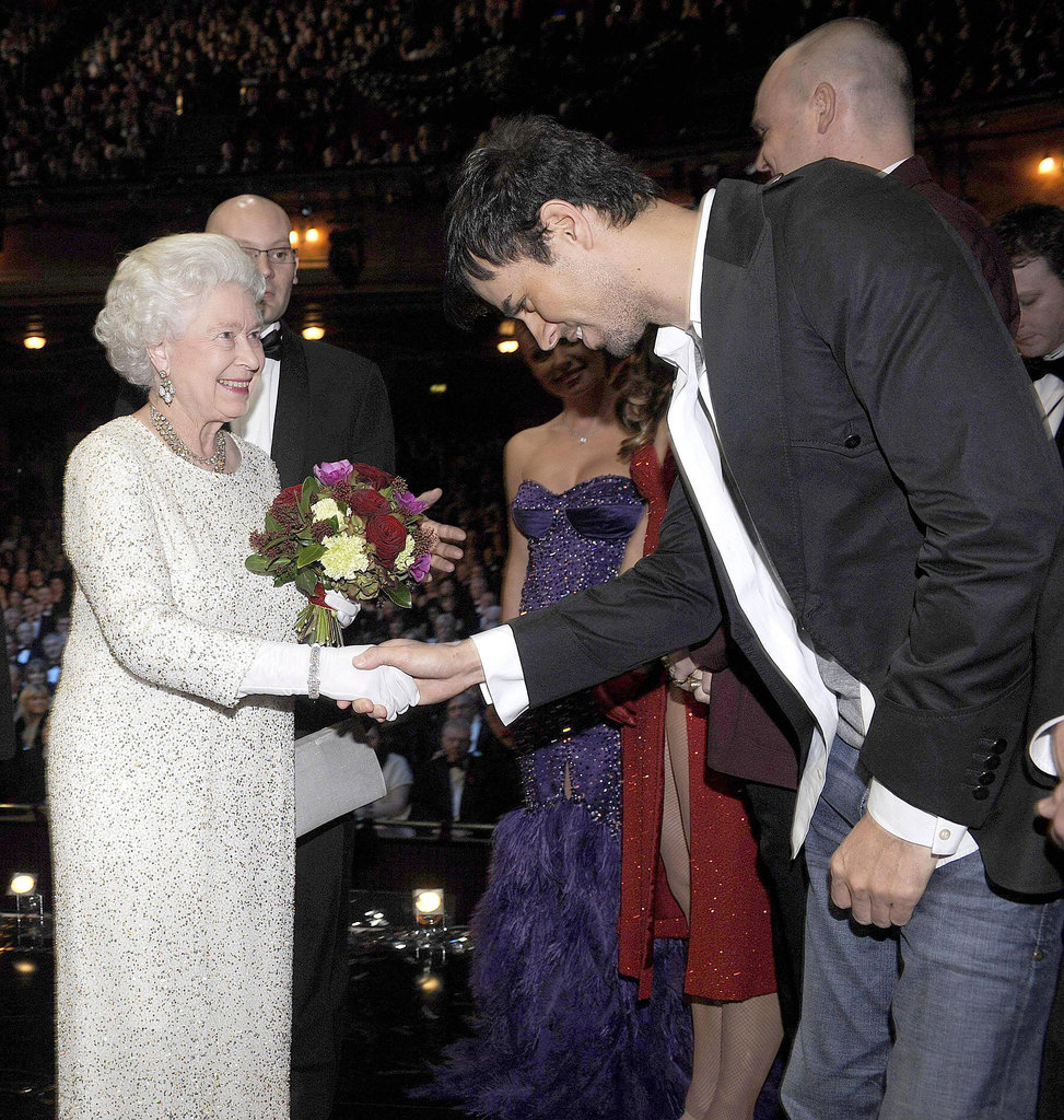Enrique Iglesias met Queen Elizabeth at the Royal Variety Performance in Liverpool in December 2007.
Enrique Iglesias met Queen Elizabeth at the Royal Variety Performance in Liverpool in December 2007.