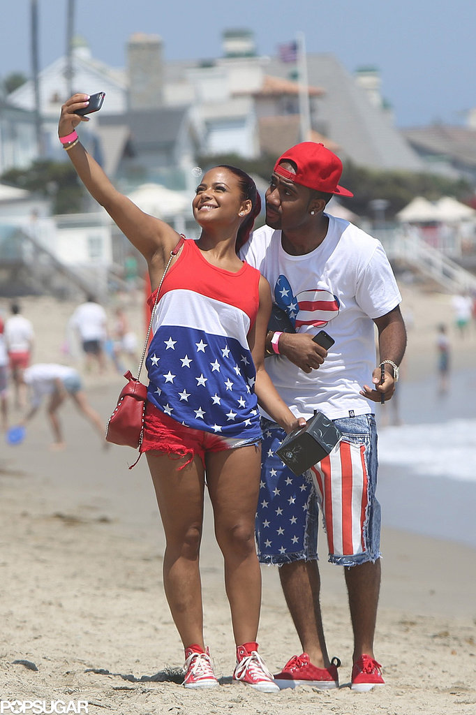 Christina Milian posed with a friend in July 2013 for a beach selfie.
Christina Milian posed with a friend in July 2013 for a beach selfie.