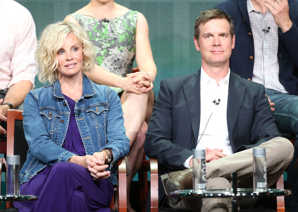 Monica Potter and Peter Krause were among the many stars on stage for the Parenthood panel.
Monica Potter and Peter Krause were among the many stars on stage for the Parenthood panel.