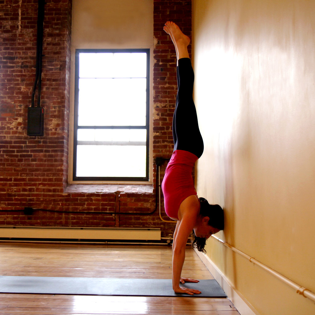 Handstand Against The Wall Wanna Do A Handstand Moves To Get You There POPSUGAR Fitness