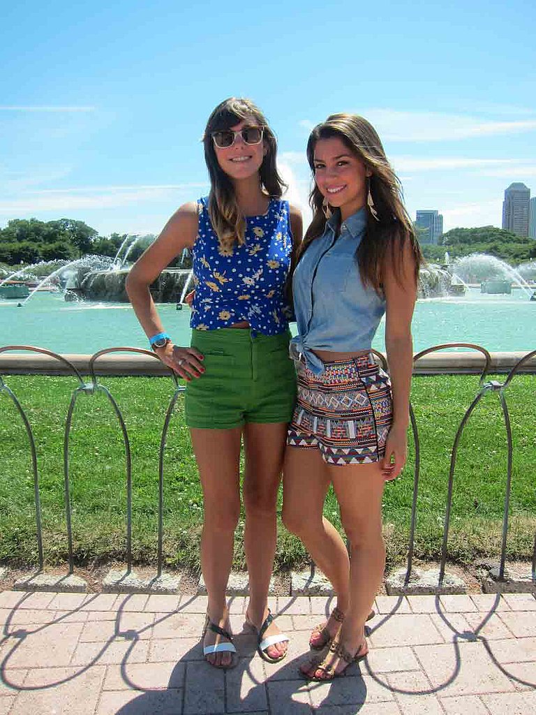 Bright colors, big city: friends Sara and Chelsea proved that bold colors — including Sara's green H&M shorts and Chelsea's tribal Akira ones — are a standout style statement.
Bright colors, big city: friends Sara and Chelsea proved that bold colors — including Sara's green H&M shorts and Chelsea's tribal Akira ones — are a standout style statement.