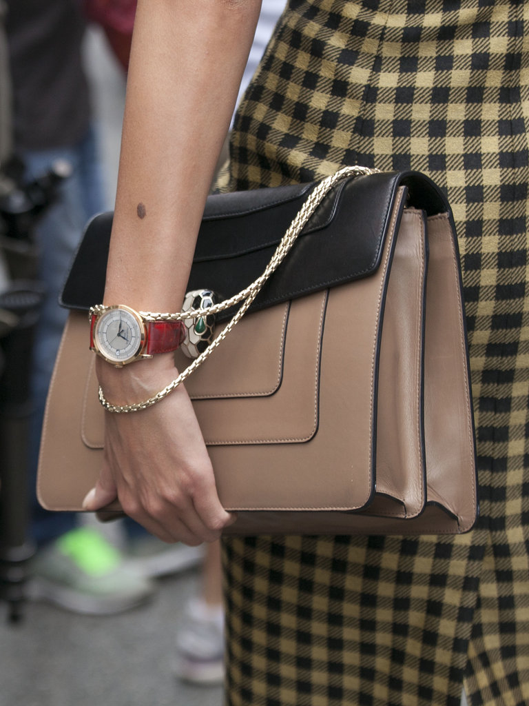 A timeless watch and a timeless handbag teamed up.
A timeless watch and a timeless handbag teamed up.