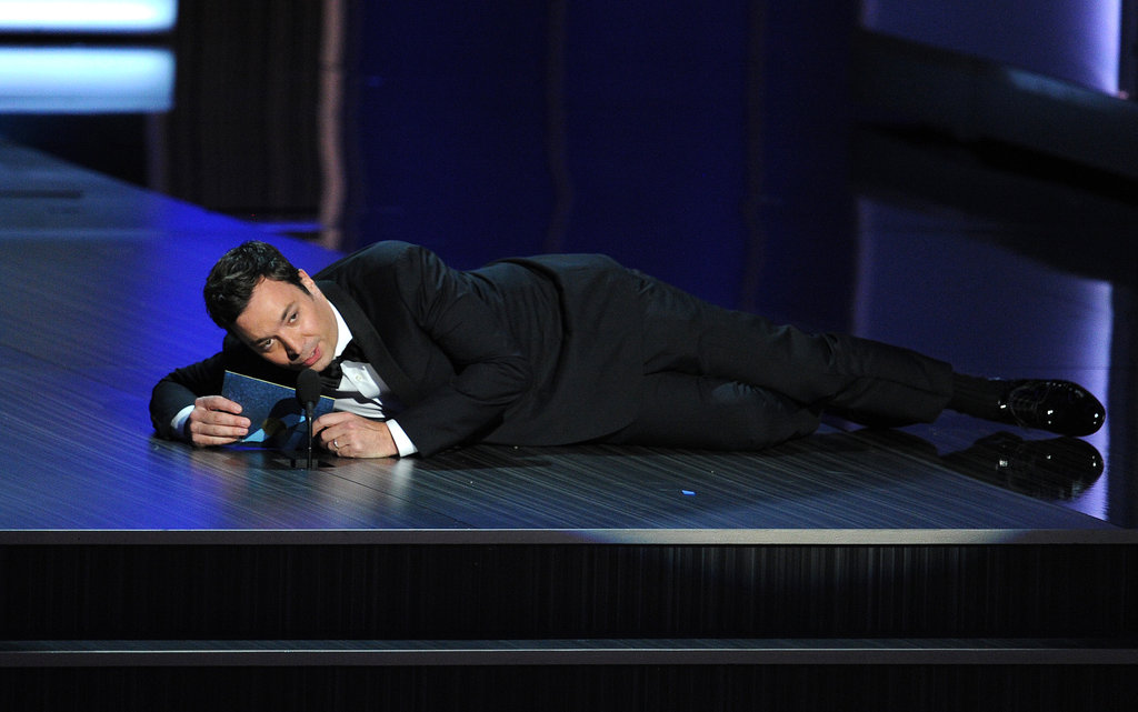 Jimmy Fallon had some microphone issues when he presented an Emmy in 2013.
Jimmy Fallon had some microphone issues when he presented an Emmy in 2013.