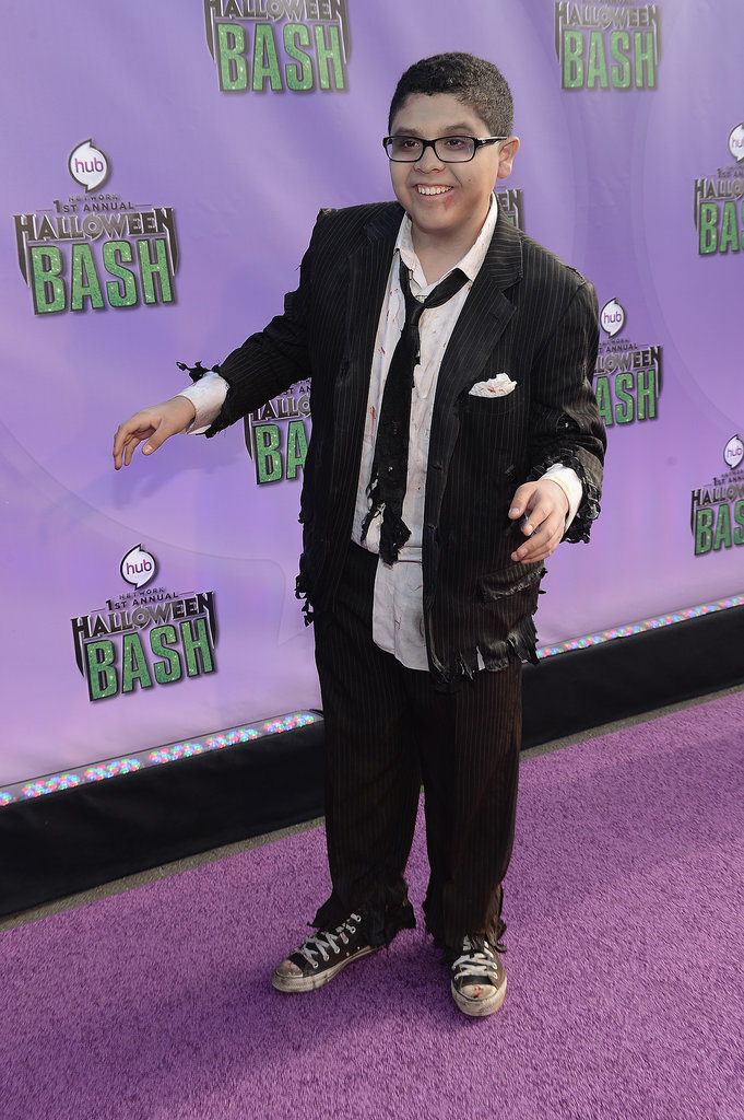 Modern Family's Rico Rodriguez showed up at the Hub Network's Halloween Bash dressed as a zombie.
Modern Family's Rico Rodriguez showed up at the Hub Network's Halloween Bash dressed as a zombie.