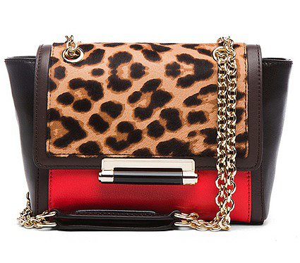 Diane von Furstenberg 440 Mini Leopard Haircalf Bag in Leopard ($350)
