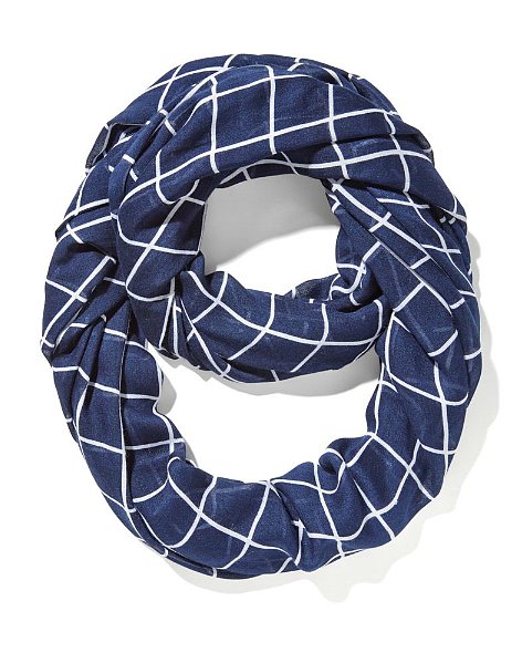 Windowpane Print Scarf Windowpane Print Scarf