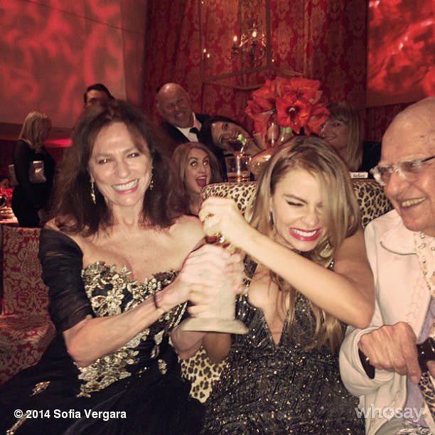 Sofia Vergara fought over Jacqueline Bisset's Golden Globe.
Source: Instagram user sofiavergara
Sofia Vergara fought over Jacqueline Bisset's Golden Globe.
Source: Instagram user sofiavergara