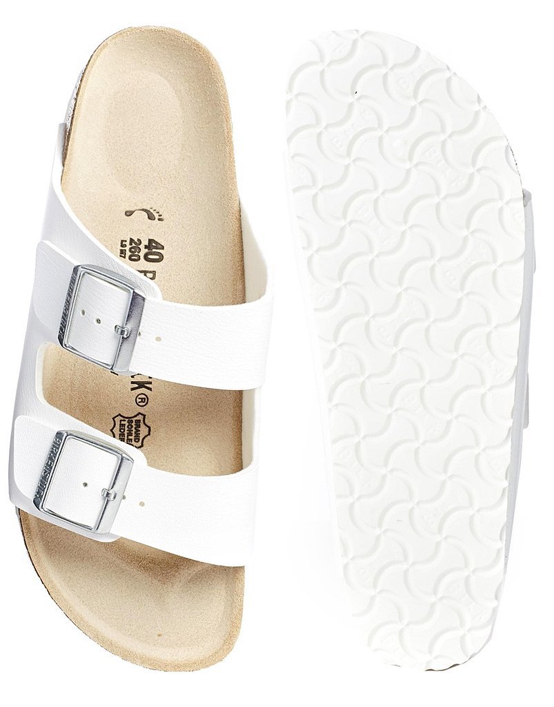 Birkenstock Arizona white double-strap flat sandals (94) | The Olsens ...