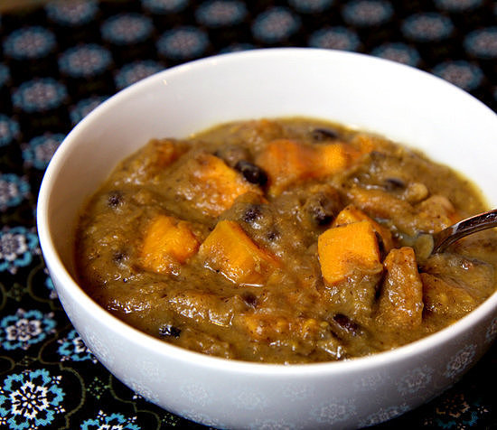 Tuesday: Black and White Bean Soup With Sweet Potatoes