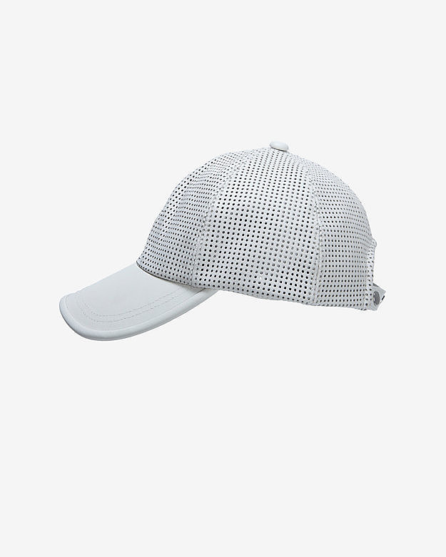 Intermix Perforated Leather Baseball Cap Intermix Perforated Leather Baseball Cap