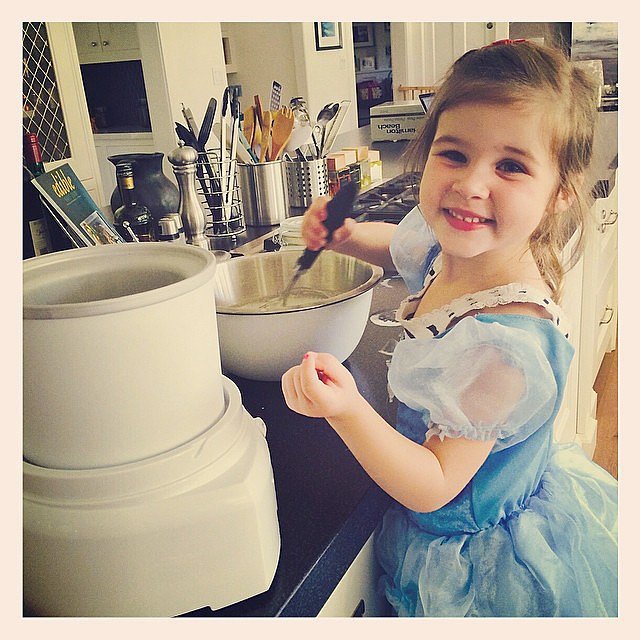 Harper Smith mixed up some homemade ice cream (in a princess costume) to beat the May heat.
Source: Instagram user tathiessen
Harper Smith mixed up some homemade ice cream (in a princess costume) to beat the May heat.
Source: Instagram user tathiessen
