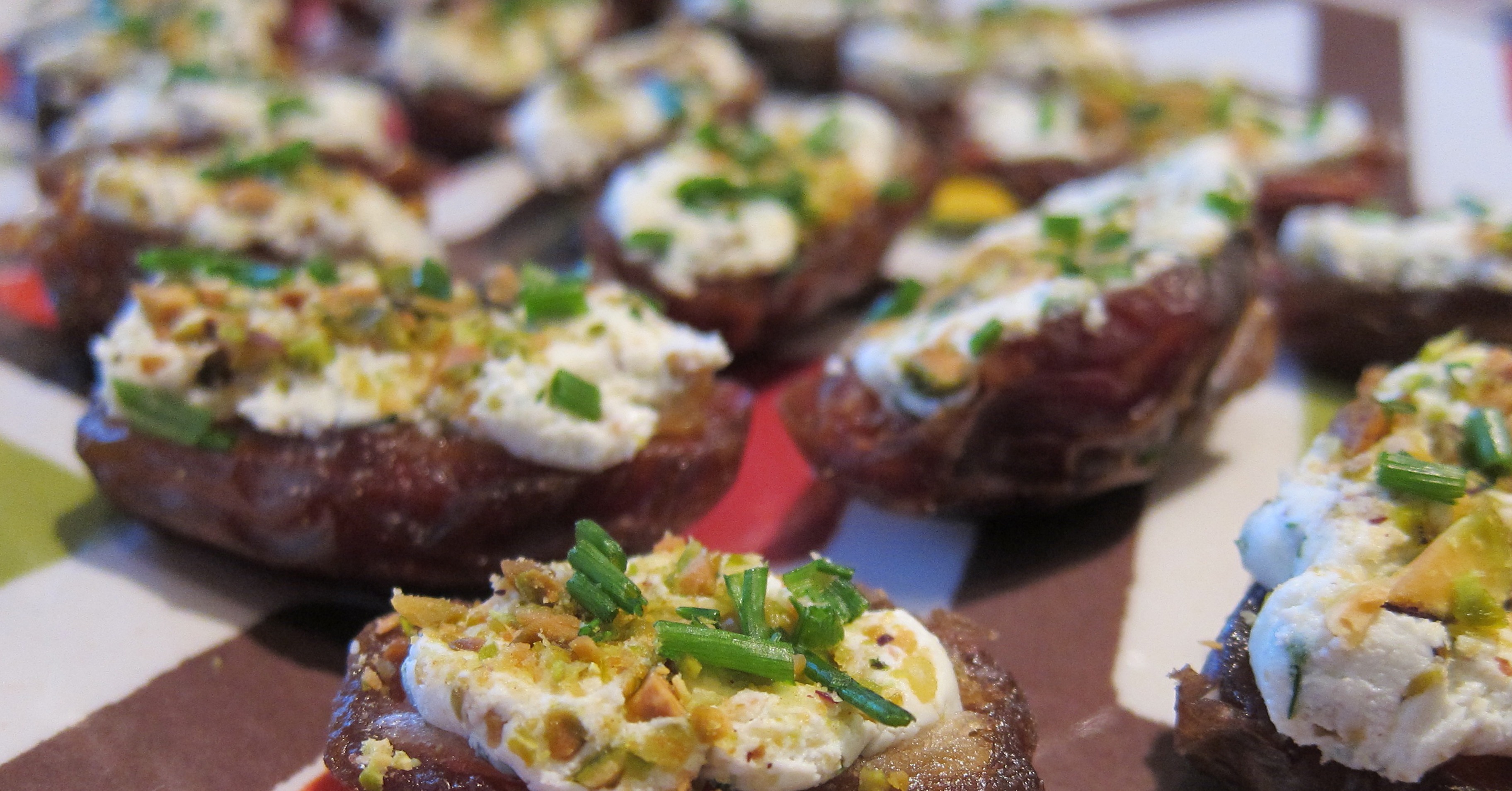 Goat Cheese and PistachioStuffed Dates 40 Killer Vegetarian