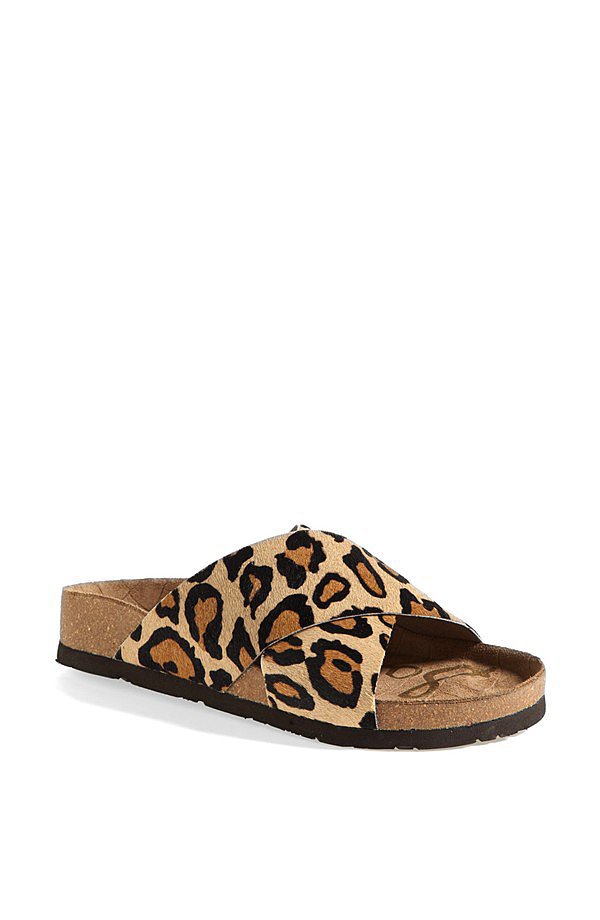 Sam Edelman Animal-Print Sandals | Why Wear Flip-Flops When You Can ...