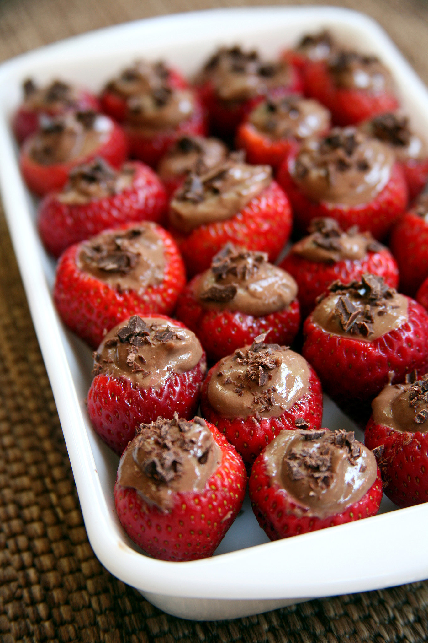 ChocolateMousseFilled Strawberries Luscious. Vegan. Desserts. And