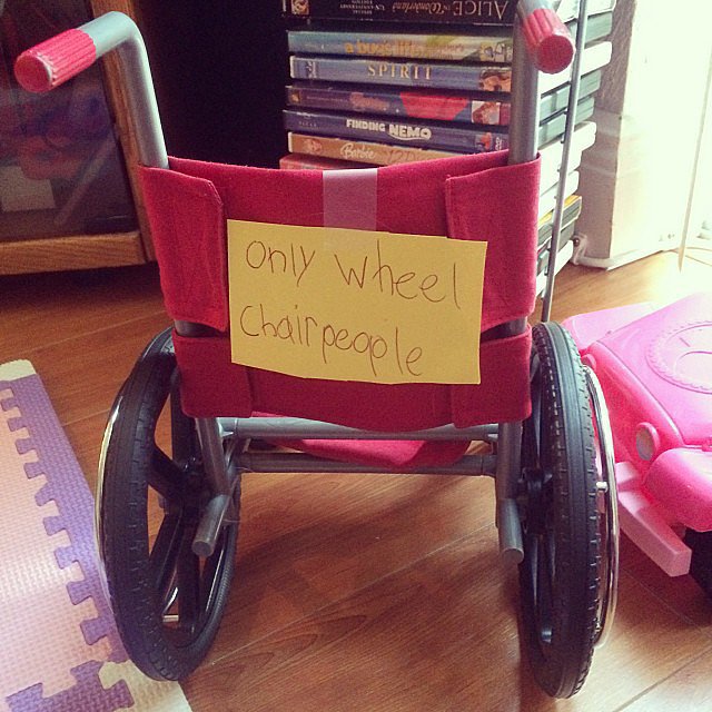 Only Wheelchair People Allowed Only Wheelchair People Allowed