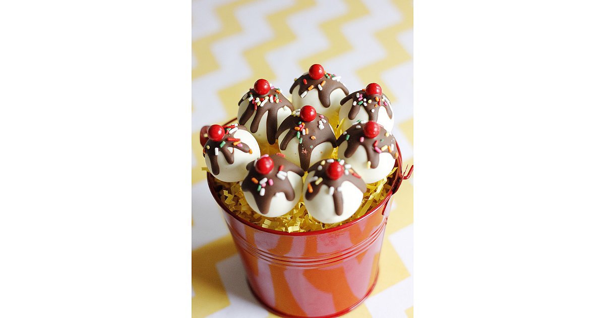 The bananasplit cake pops from Autumn Lynn's Chocolate Sins were You