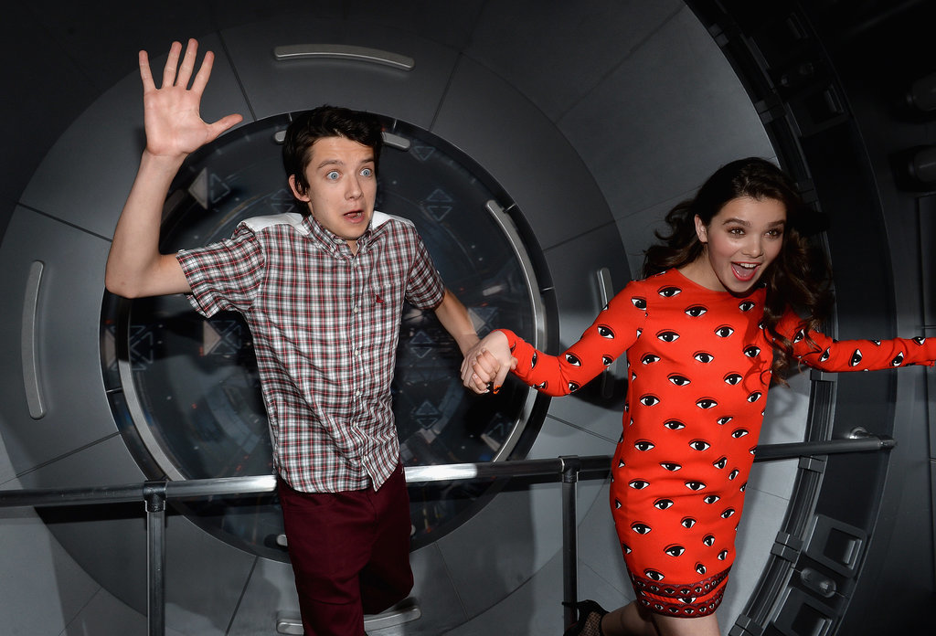 Ender's Game stars Asa Butterfield and Hailee Steinfeld were blown away during a press event for the movie in 2013.
Ender's Game stars Asa Butterfield and Hailee Steinfeld were blown away during a press event for the movie in 2013.