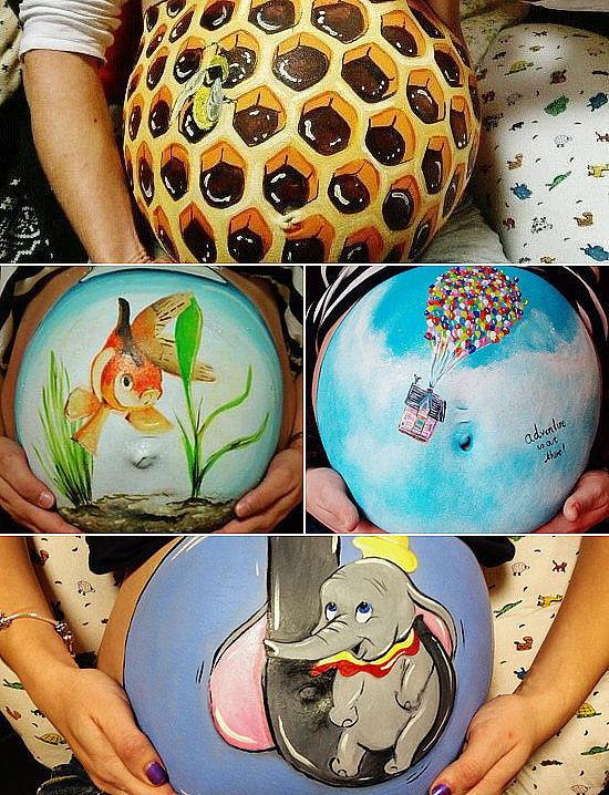 CREATE: Get creative with your burgeoning belly and paint it! CREATE: Get creative with your burgeoning belly and paint it!