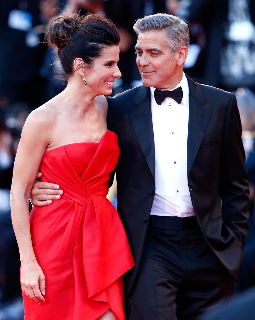 She and George Clooney made a stunning pair on the red carpet at the Venice Film Festival premiere of Gravity in August 2013.
She and George Clooney made a stunning pair on the red carpet at the Venice Film Festival premiere of Gravity in August 2013.