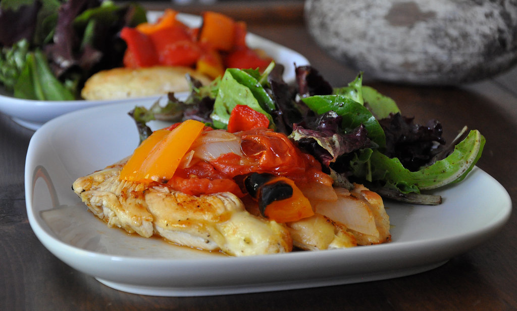 Chicken With Bell Pepper Ragout Chicken With Bell Pepper Ragout