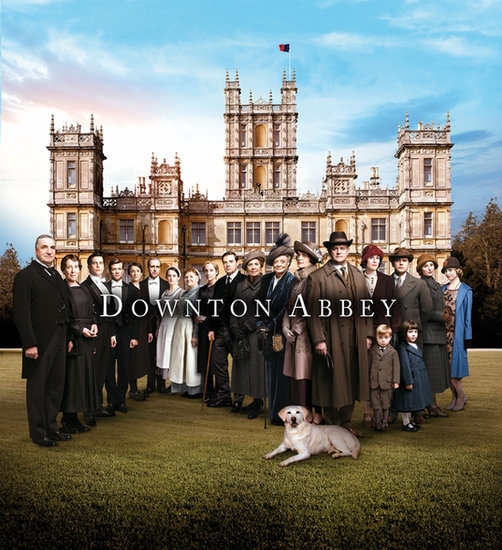 The cast of Downton Abbey posed together for their fifth season cast snap.
The cast of Downton Abbey posed together for their fifth season cast snap.