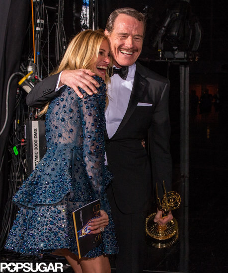 Julia Roberts shared a smile with Bryan Cranston after his big win. Julia Roberts shared a smile with Bryan Cranston after his big win.