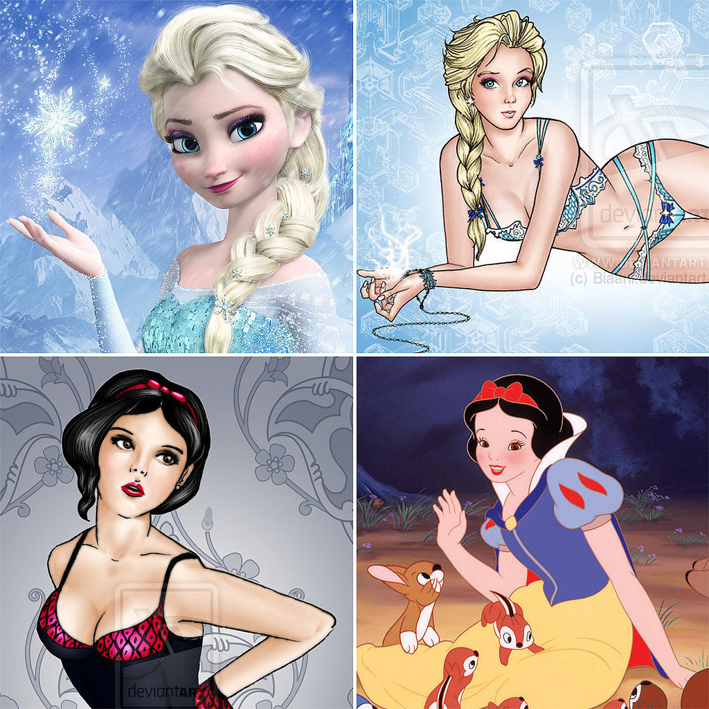 Disney Princesses In Lingerie Art Popsugar Love And Sex Free Hot Nude