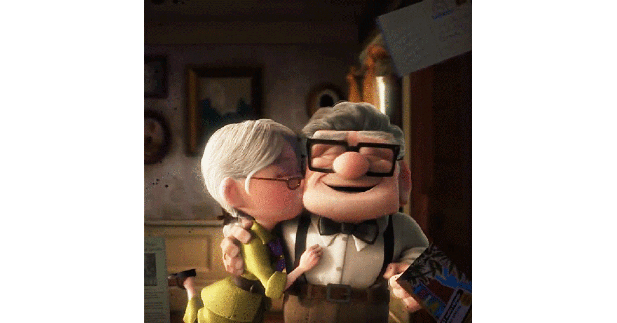 Ellie And Carl Up 38 Of The Best Disney Kisses Of All Time Popsugar Australia Love And Sex