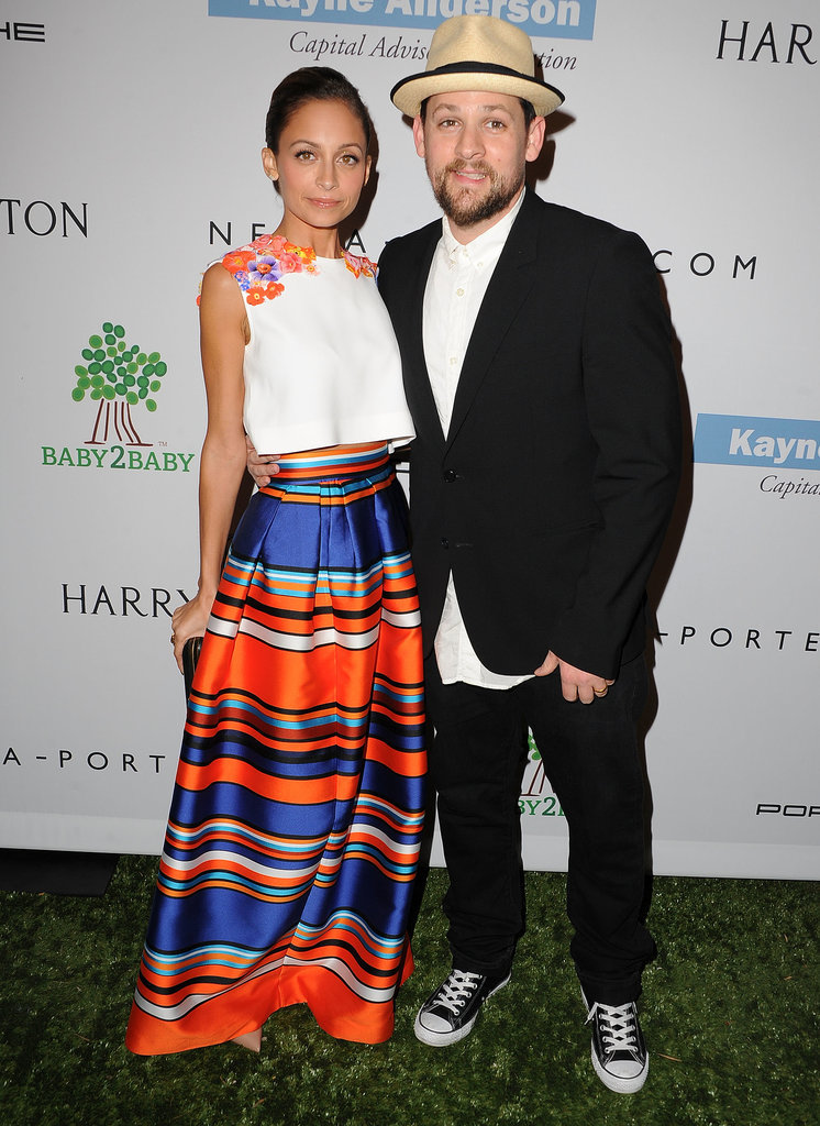 Nicole and Joel stayed close while posing for photos at the Baby2Baby Gala in LA in November 2013.
Nicole and Joel stayed close while posing for photos at the Baby2Baby Gala in LA in November 2013.